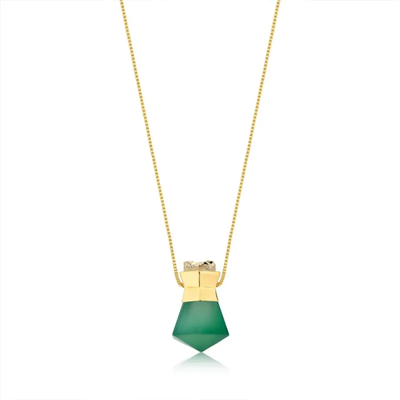 COLAR POTE DAS ENERGIAS - A.VERDE/D.OURO