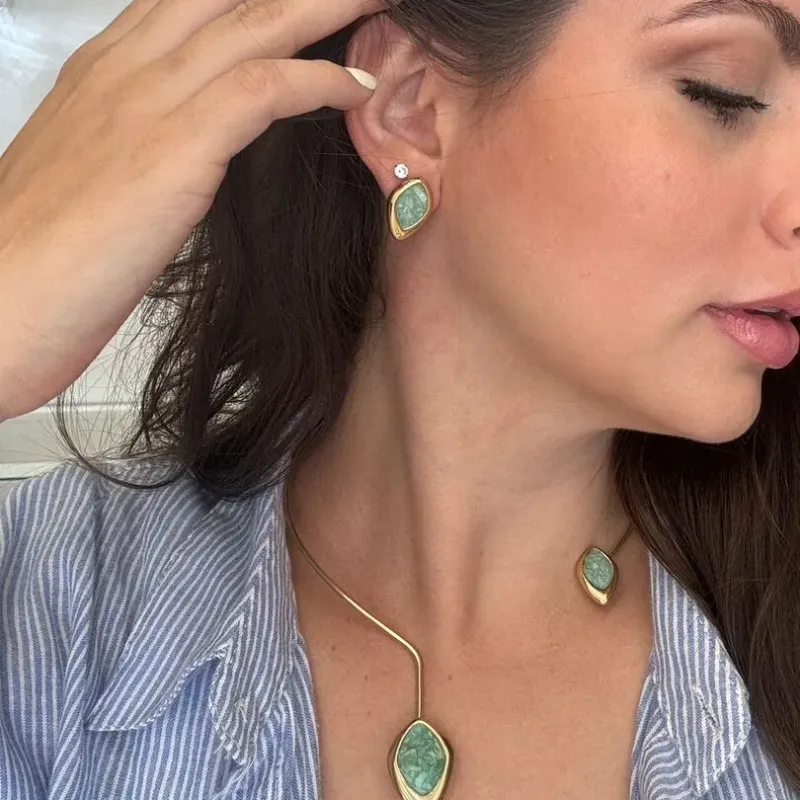 CONJUNTO AMAZONITA VERDE