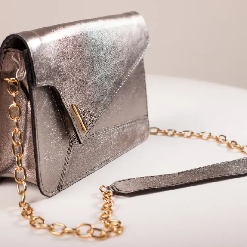 BOLSA DRUSA PRATA