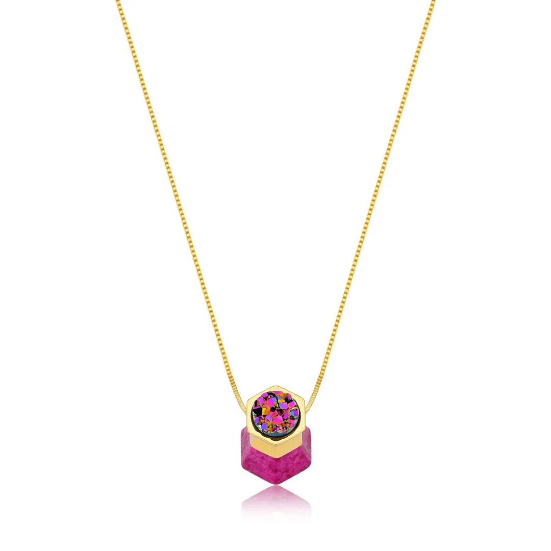 COLAR POTE DE ENERGIA - DR.MULTI/F.ROSA PINK