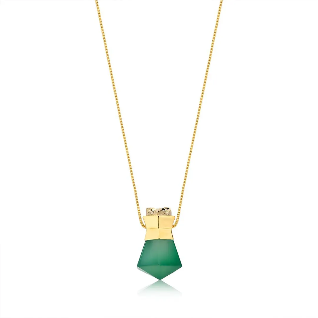 COLAR POTE DAS ENERGIAS - A.VERDE/D.OURO