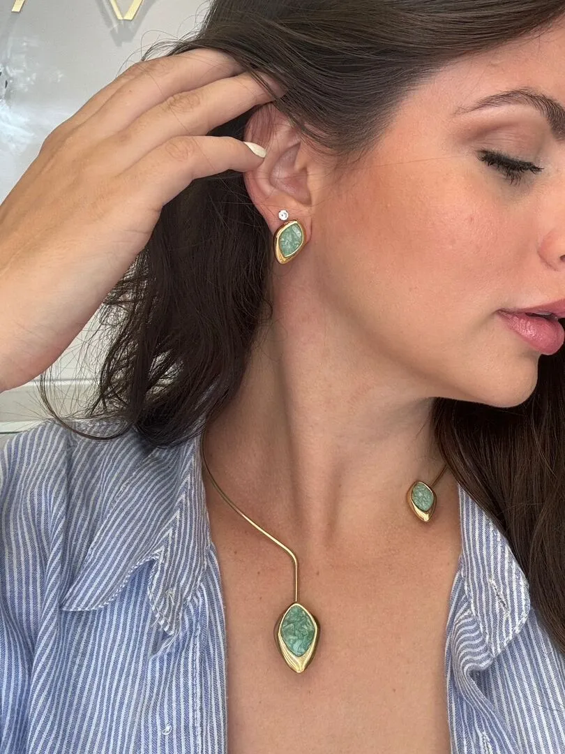 CONJUNTO AMAZONITA VERDE